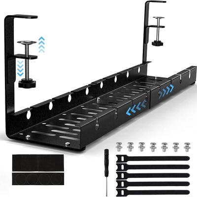 Kabelmanagement-Fach unter dem Schreibtisch, erweiterbares Datenkabel-Aufbewahrungsregal, Steckdosenhalter, Drahtkabel, Steckdosenleiste, Adapter, Organizer, Regal