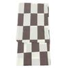 and Waist Cord Size Checkered Natural White Z35D2 [Fuuka] Yukata, One-Touch Obi, 3-Piece Set, Cotton, Men's, L, Pattern, (Waist Cord/One-Touch