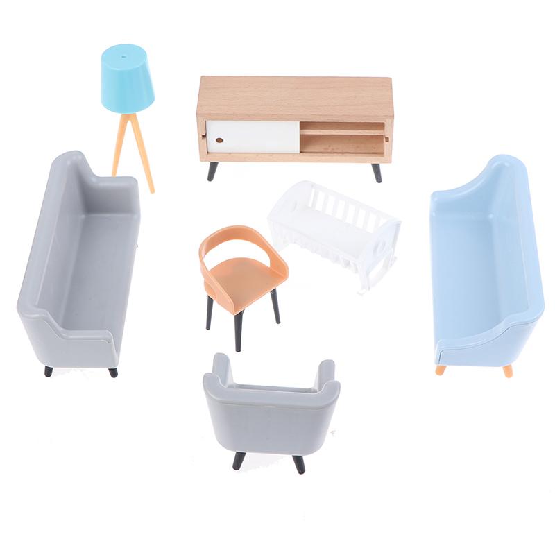 Simulation Tv Counter Lamp Living Room Bedroom Home Appliance Doll House Model