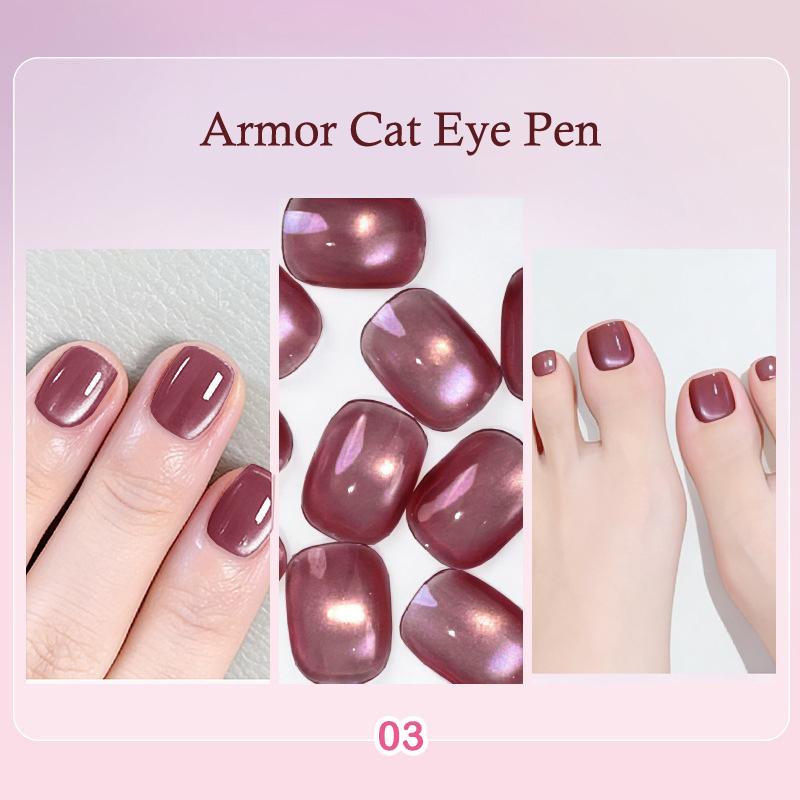 6 In 1 Cat Eye Magnetic Pen For Nails All-In-One Nail Polish Gel For Gel Polish Lazy Manicure Construction Magnetic Beads Pen