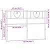 Replacement Headboard Metal Black 120 Cm