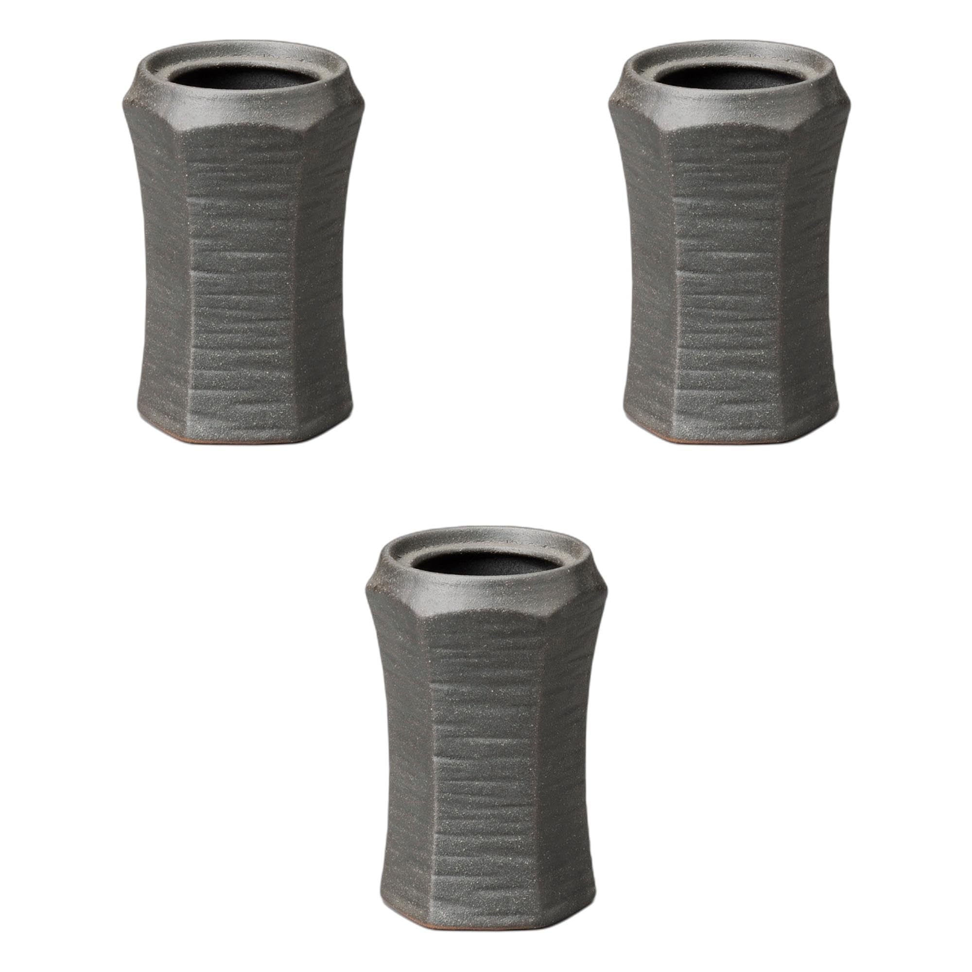 

Набор из 3 черных бидзэнских шампуров x 7 x керамическая подставка для палочек для еды от Setomonohonpo [9.5 11см]