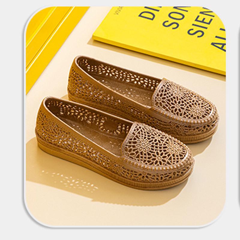 Dámské lehké protiskluzové prodyšné PVC sandály: Ideální pro letní svrchní oblečení