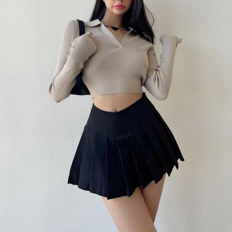Fashion Slim Fit Women Pleated Skirt Summer High Waist Sexy Mini Skirt Jk Korean Girl Dance Skirt