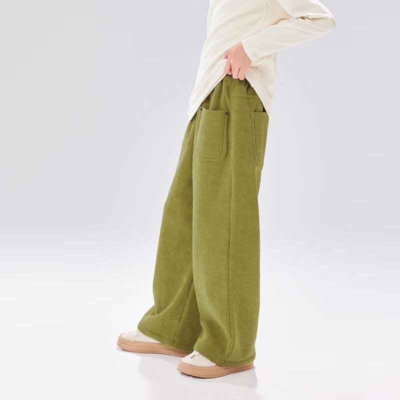 EBAER Kids Fleece-Lined Straight-Leg Casual Pants
