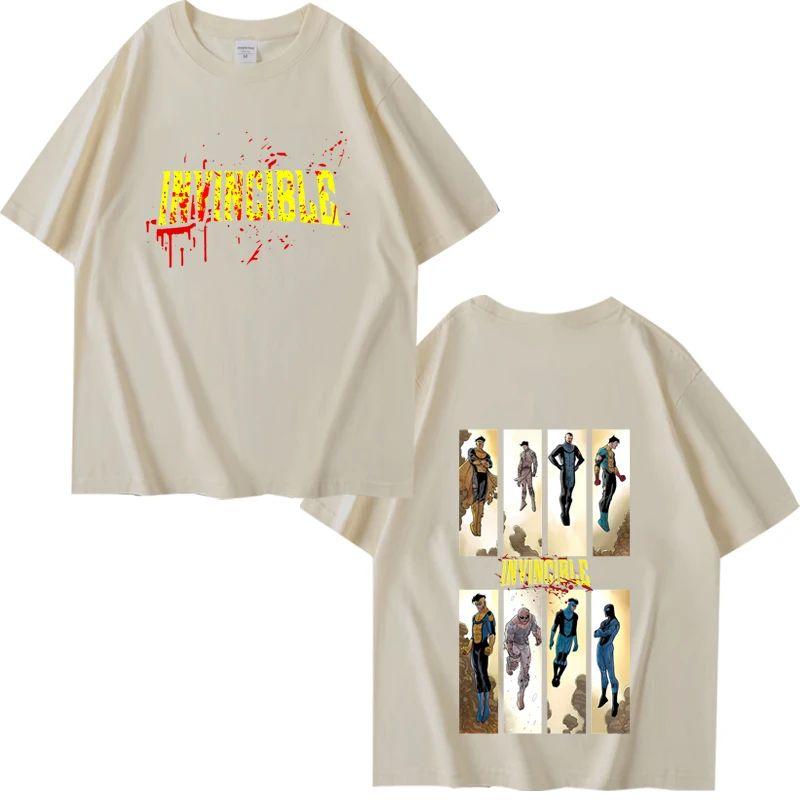 High Street Tops Invincible Mark Grayson Graphic Tshirts New Summer Print Clothing Casual Loose Round Neck Short Sleeved Unisex