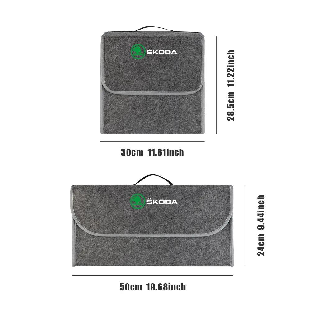 2025 New Car Trunk Storage Box Sundries Stowing Tidying Box For Skoda Octavia 3 2 A5 A7 Yeti Deriv Kodiaq Combi Visions Enyaq RS