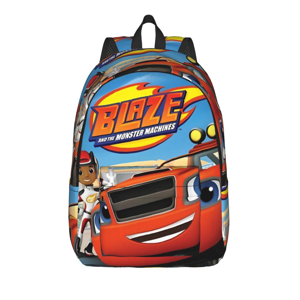 Blaze and the Monster Machines Backpack for Men Women Casual High School Hiking Travel Daypack Laptop Computer Canvas Bags Sport