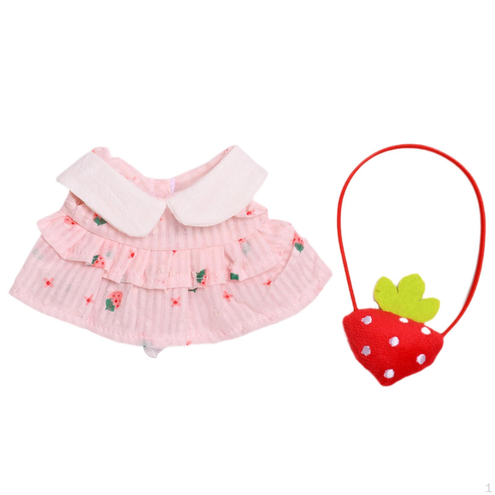 2 предмета кукольное платье и сумка одежда ручной работы миниатюрная одежда наряды для 8 — фото 7