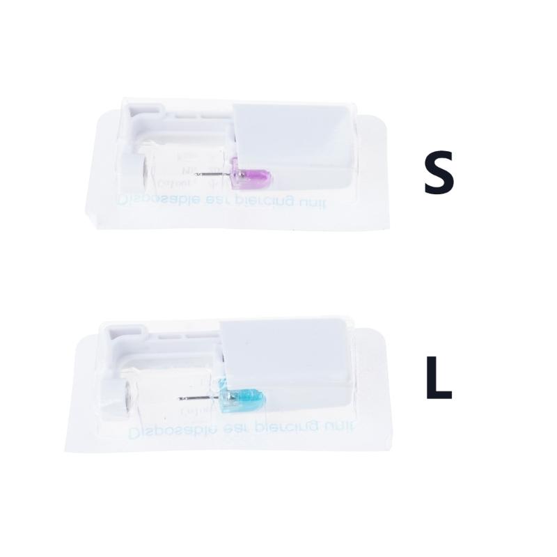 Convenient Portable Single Use Ear Stud Piercer for Home and Travel Ear Piercing Device Body Jewelry Piercing Tool