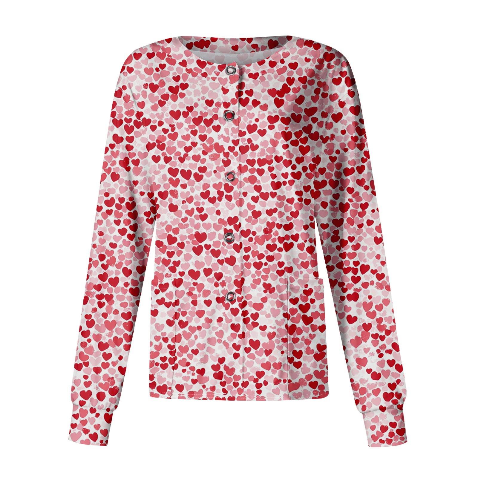 

Женский повседневный однобортный однобортный кардиган с длинным рукавом и принтом, рабочая одежда, топ XL арбуз красный