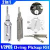 SS001 Stainless Steel Key Decoder 2 In 1 Precision Hook & Pick Set Lock Decoder O-ring Pickup Kit Maintenance Repair Hand Tools