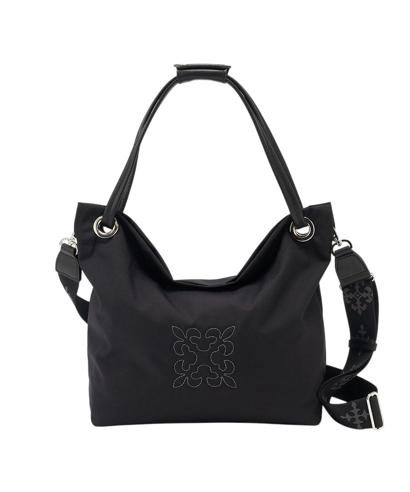 Трехсторонний тоут-сумка из кордуры цвета ржавчины, RUZ1052521A0003, Один размер, Черный