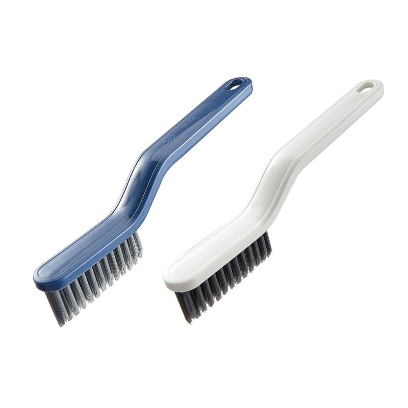 2PCS MultiFunctional Bathroom Floor Brush For Tight Corners Gaps Stubborn Dirt Removal With NonSlip Ergonomic Handle