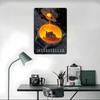 Interstellar Movie Watch Design Printed Poster Customized Wall Art Retro Vintage Metal Tin Signs for Home Room Accessories House