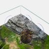 Simulation Rock Turtle Drying Platform Suction Cup Tortoise Climbing Platform  For Aquarium