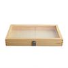 Badge Storage Box Brooch Organizer Wooden Jewelry Display Case Collector for Keepsake Rings Anklets