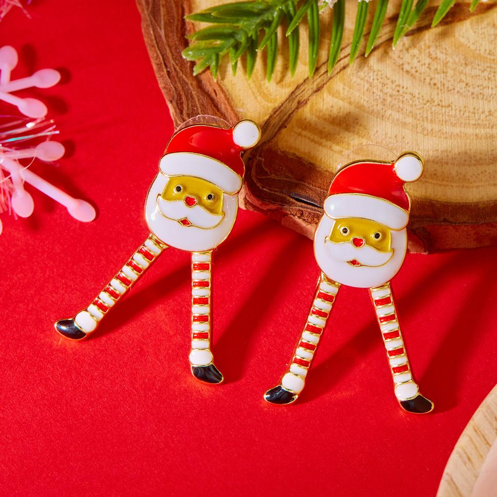 2025 Santa Tree Elk Exquisite Christmas Earrings Ladies Elegant Temperament New Year's Party Charm Jewelry Gift
