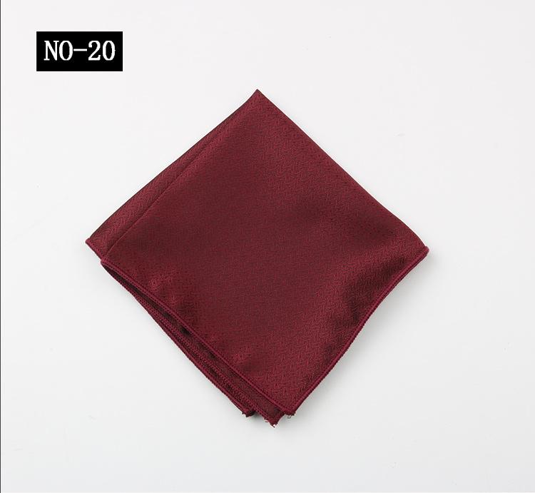 Pattern Chest Towel Men'S Suit Gentleman Wedding Red High-End High-Density Small Square Towel Handkerchief Banquet Host Pocket Towel