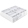 Multi Grid Drawer Organizer Adjustable Flatware Storage Divider Office Supplies