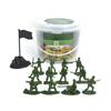 100PCS Children Toy Mini Military Soldiers Figures Models Playset Desk Decor Toddler Army Men Kids Toy Gift Accessories