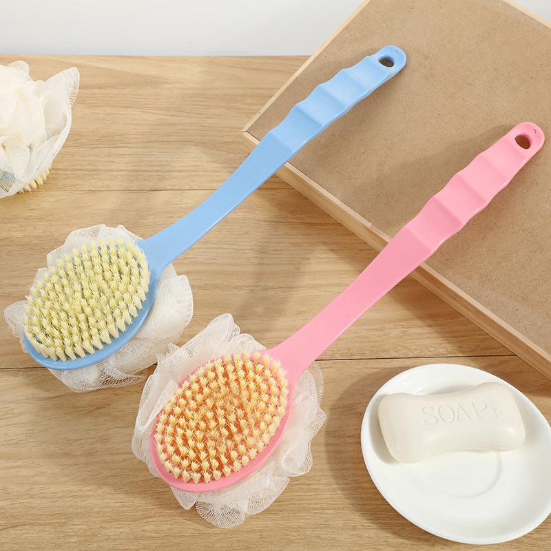 Old 90g Double-Sided Bath Brush, Creative Long-Handled Back Scrubber, Multi-Purpose Household Bath Tool
