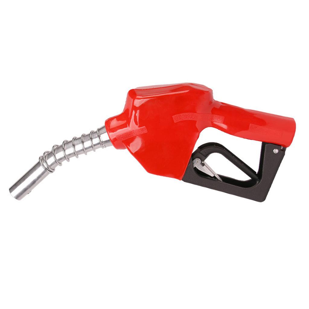 Auto Shut Off Fuel Nozzle, Aluminum Alloy Diesel Fuel Nozzle with 1   Inlet and 15 16   Outlet, Red