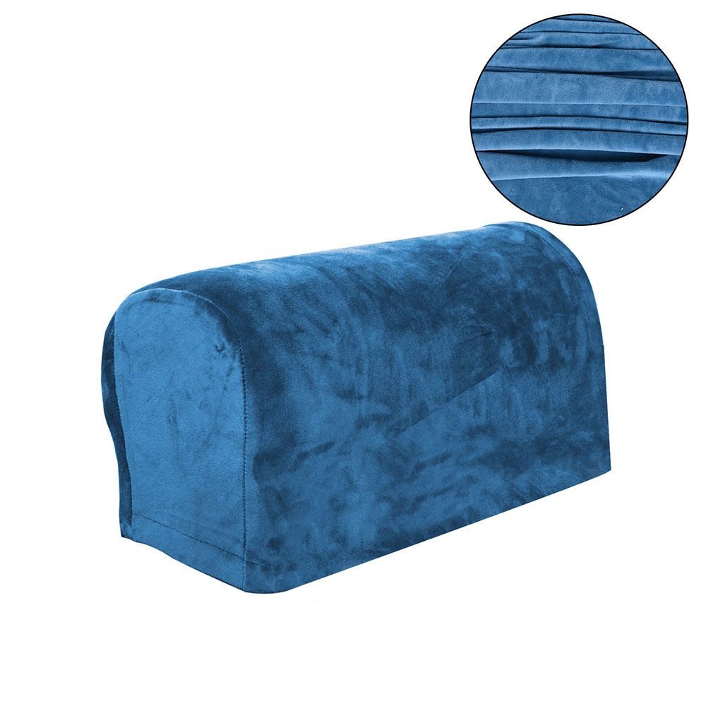 1pair Elastic Couch Arm Covers Solid Sofa Arm Protectors Sofa Armrest Covers Living Room Furniture