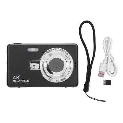Appareil photo numérique 2,4 pouces Anti-tremblement Zoom 16x Photos 50MP Caméra Vidéo 4K avec Lumière d'appoint pour