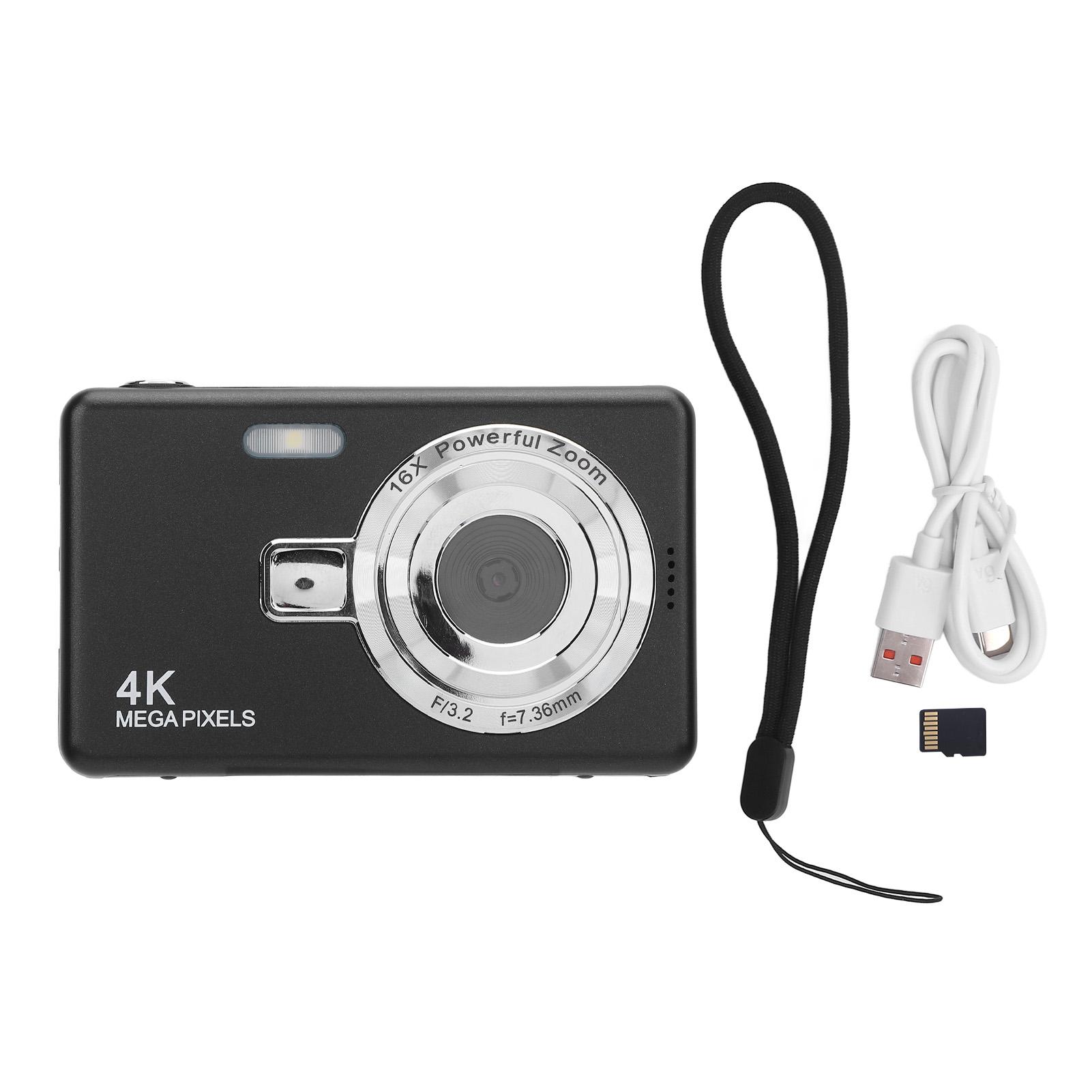 

2.4inch Digital Camera Anti Shake 16X Zoom 50MP Photos 4K Video Camera with Fill Light for without TF card