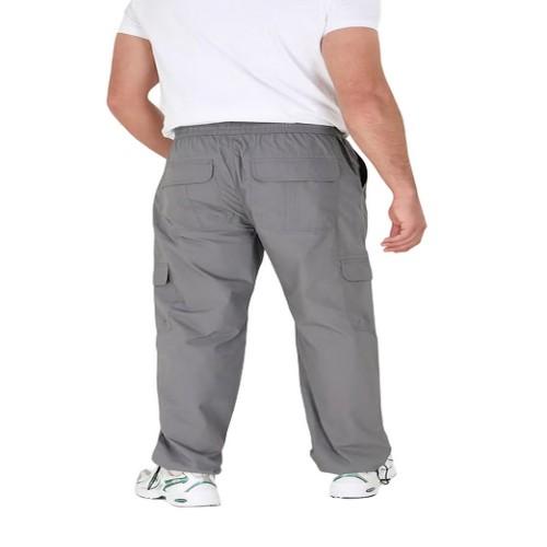 BRAVE SOUL Calça cargo masculina Bret 34 in cinzento escuro