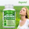 Moringa Capsules, Pure Oleifera Leaf Powder Pills, 1200mg Per Serving, Immune System, Metabolism,  Non GMO