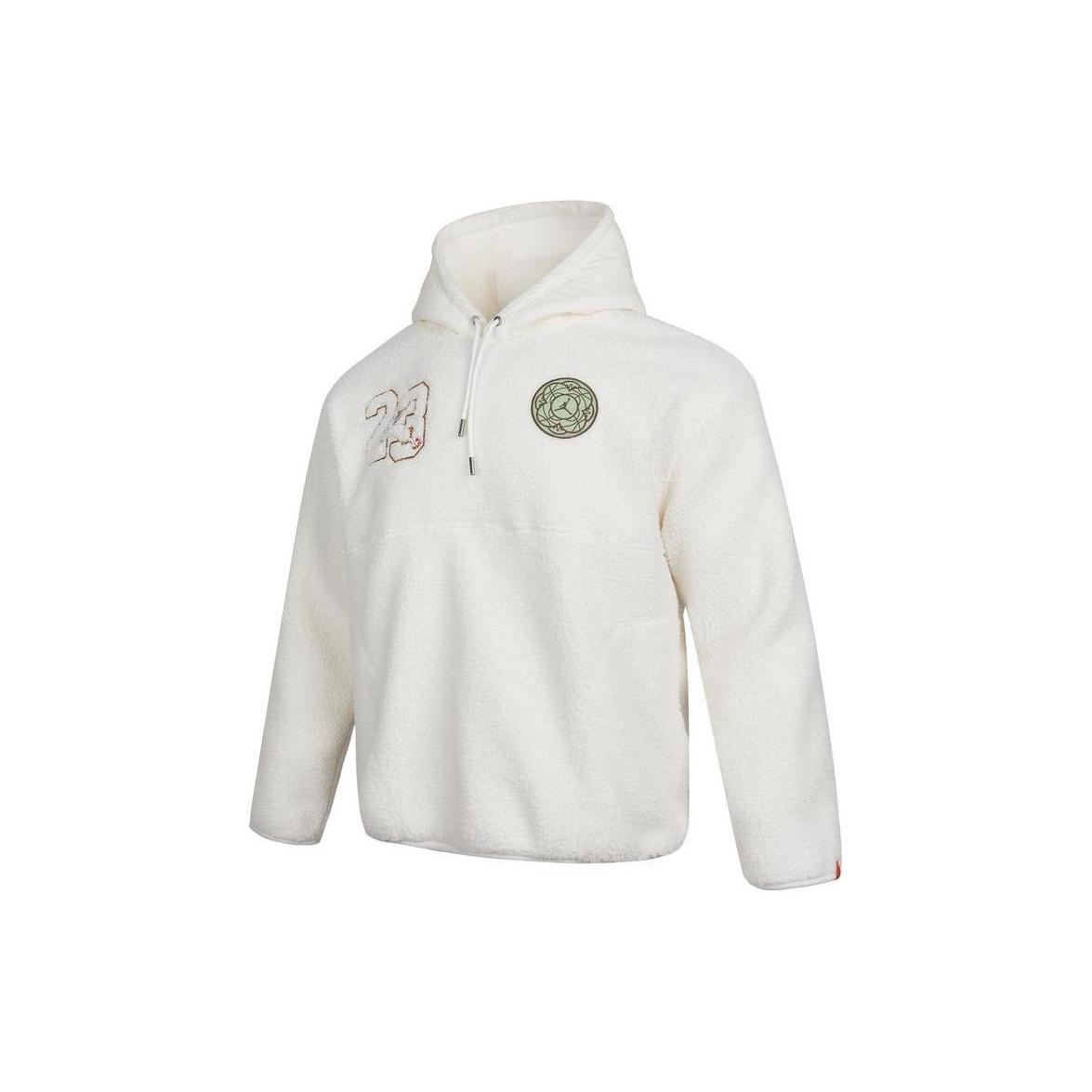 Air Jordan Year Of The Rabbit CNY Series Polar Fleece Drawstring Hoodie Men s White FB1451-108 XXL