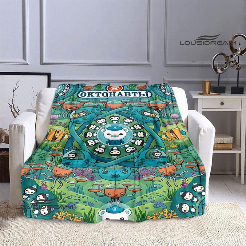 3D The-Octonauts printed blankets picnic blanket Warm Flannel blankets Soft and comfortable blanket bed linings Birthday Gift