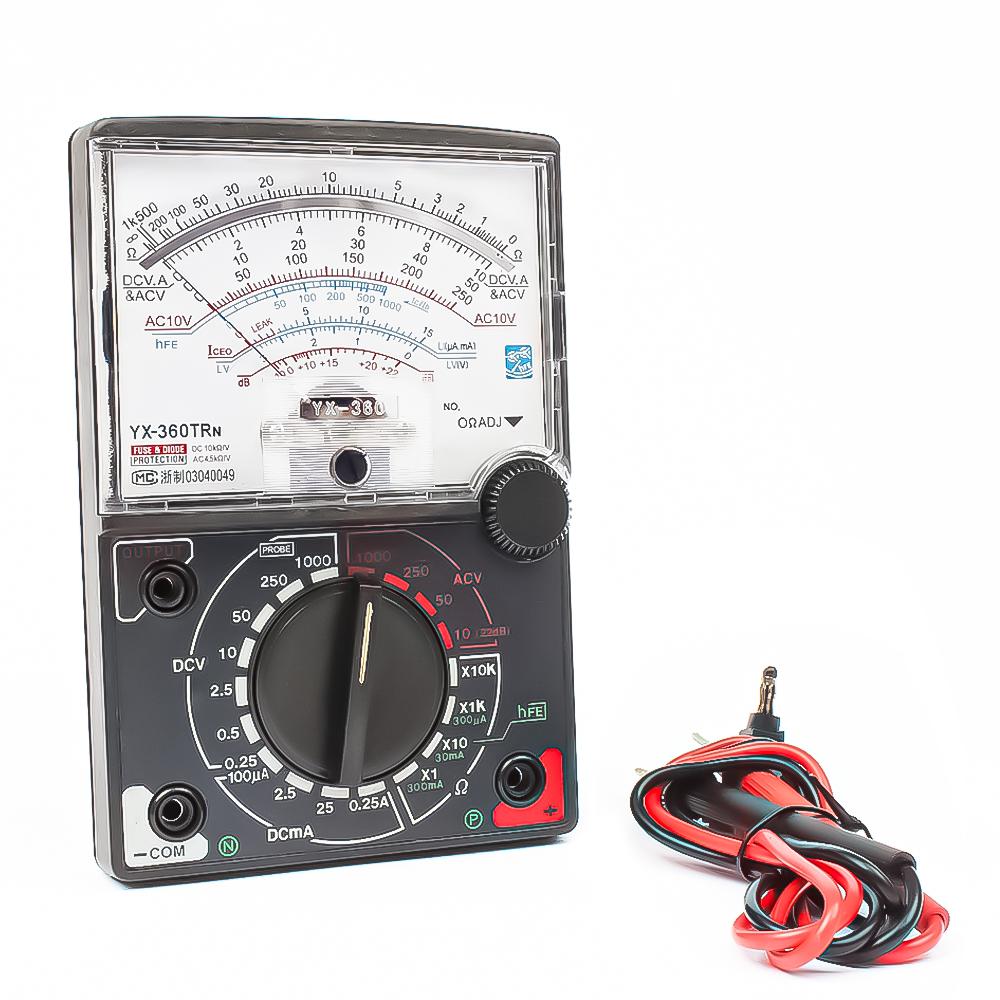 

YX-360TRN AC DC 1000V Voltage Current Tester Handheld Pointer Analog Meter Multimeter Voltmeter Amperemeter With Buzzer Test Pen