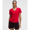 LoVe V Neck T shirT Oxford Red