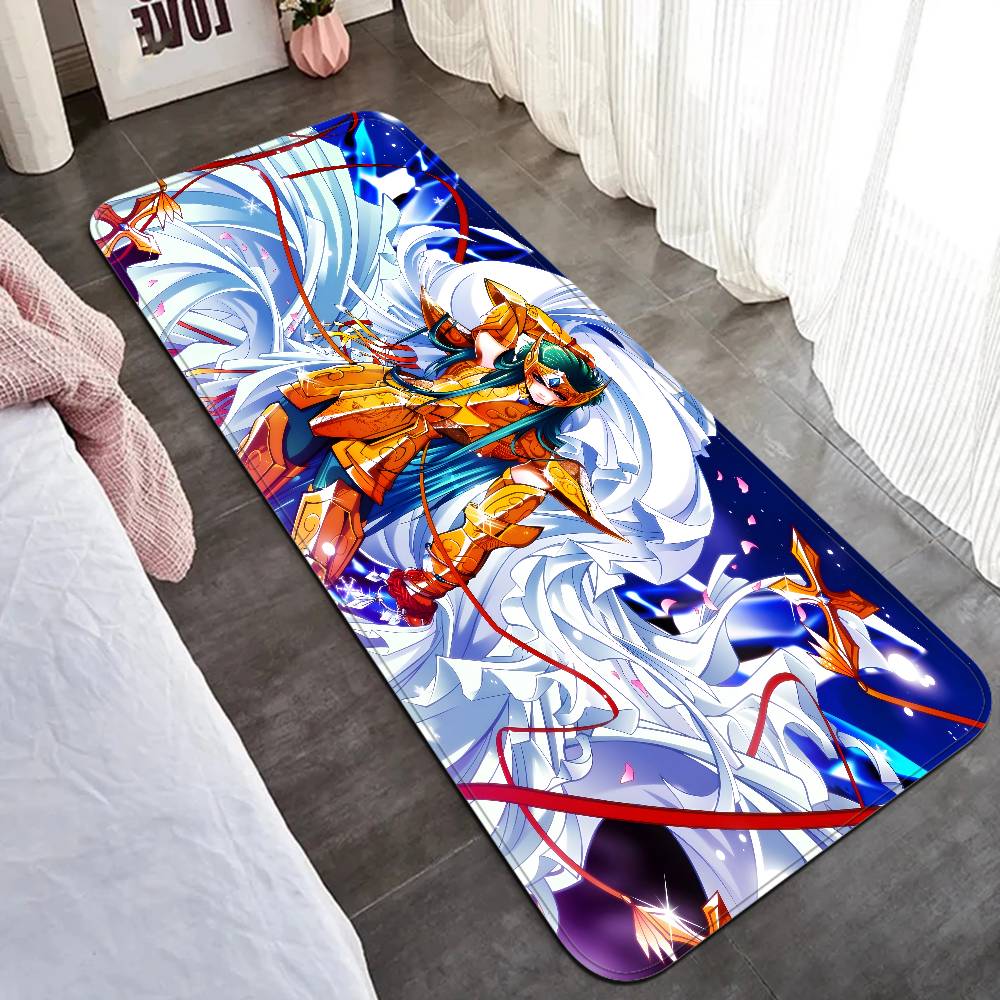 Retro Saint Seiya Room Mats Retro Multiple Choice Living Room Kitchen Rug Non-Slip Welcome Rug