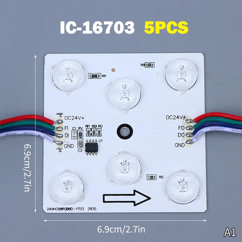5Pcs Led Module Cct 24V Dimmable Diffuse Led Light For Ceiling Advertising Light Box Signboard Backlight Shop Banner
