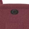 Electric Recliner Chair Burgundy Fabric