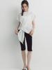 SEPTEMBER TWENTIETH Drape Half Blouse (White)