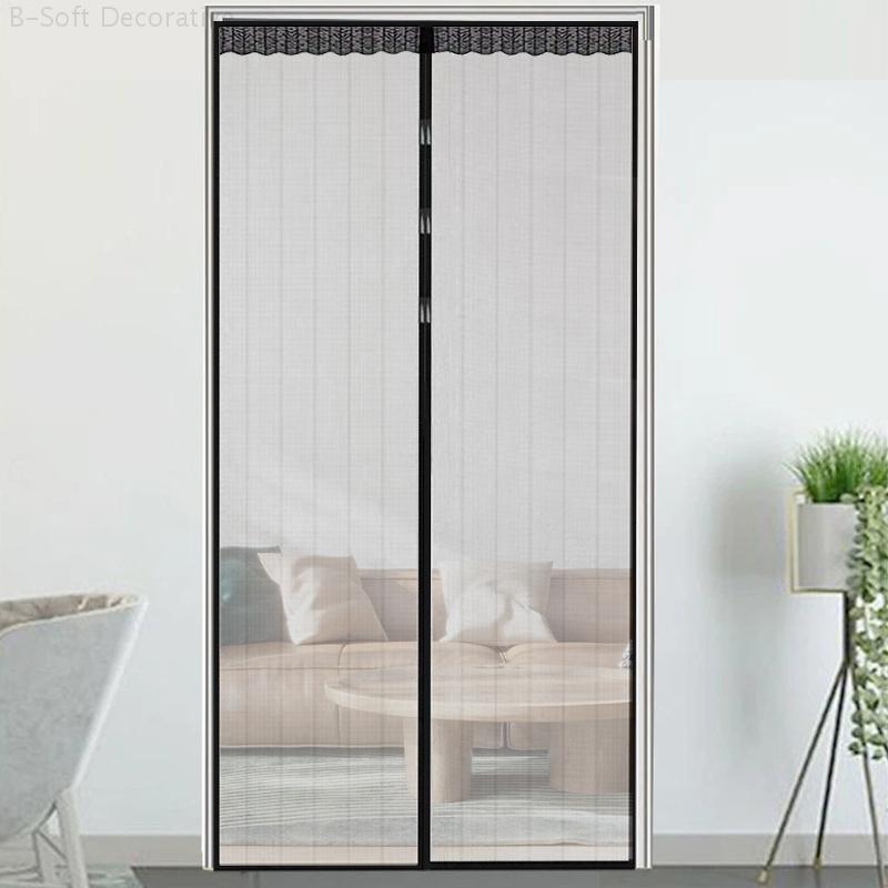Magnetic Door Screen Curtain Anti-Mosquito Magnetic Curtains for Kitchen Living Room Automatic Closing Net Anti Fly Bug Screen