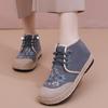 Autumn and winter old Beijing cloth shoes ethnic style embroidered shoes comfortable linen retro fashion high-top boots casual big head shoes