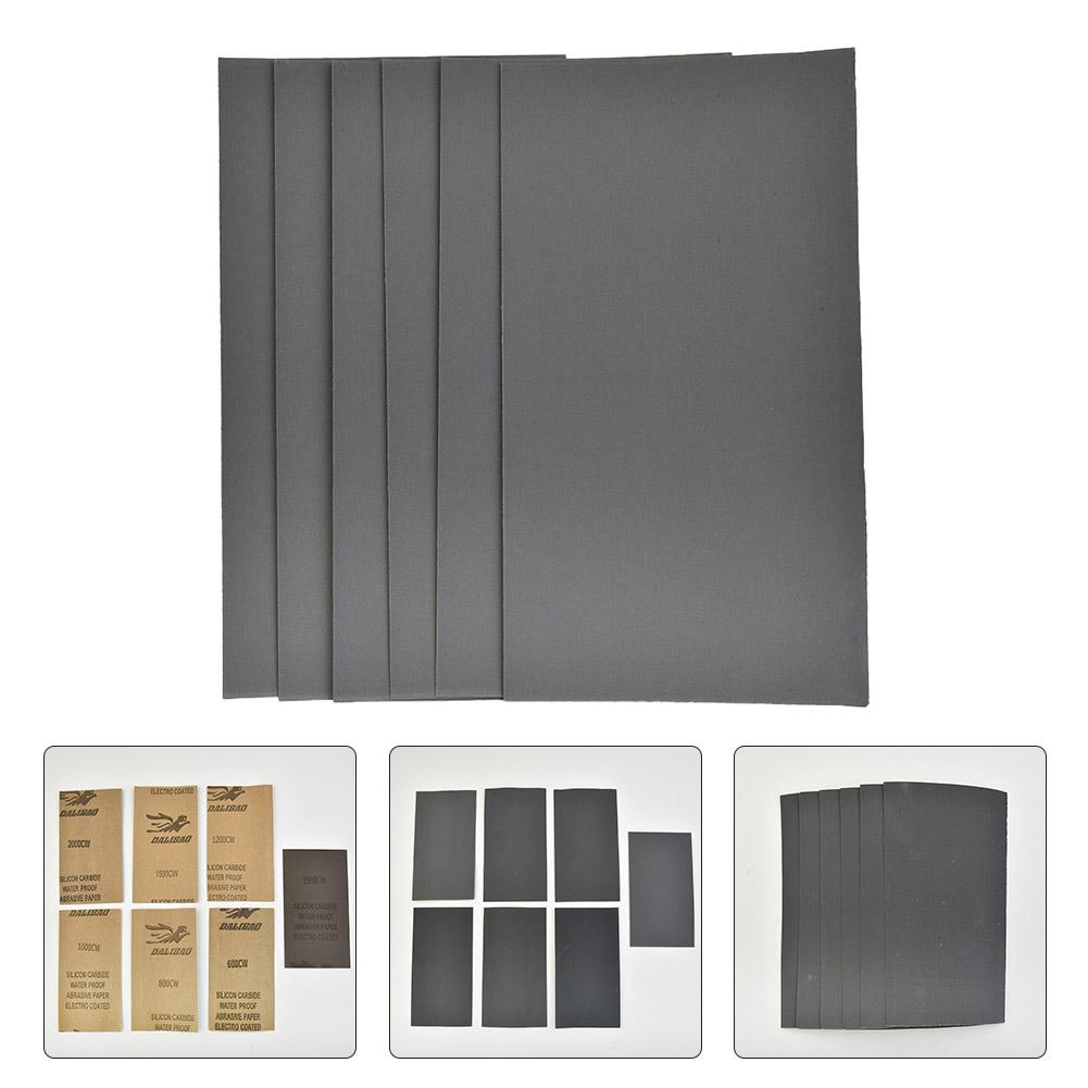 70/10PCS Sandpaper 600/800/1000/1200/1500/2-000/2500 Grit Sand Paper Water/Dry Sanding Paper Abrasive Tools Sand Paper