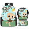 Dandy'S World Student School Bag Dandy'S World Cartoon Cute Backpack Three-Piece Set Satchel Bag Pencil Case