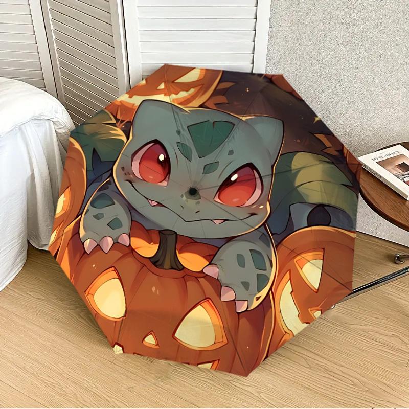 

1pc Halloween, Pokémon [Automatic Folding Umbrella] Durable Iron Frame & Rod, Portable Folding, All Seasons, Home Travel Outdoor, Makes a Great Holida