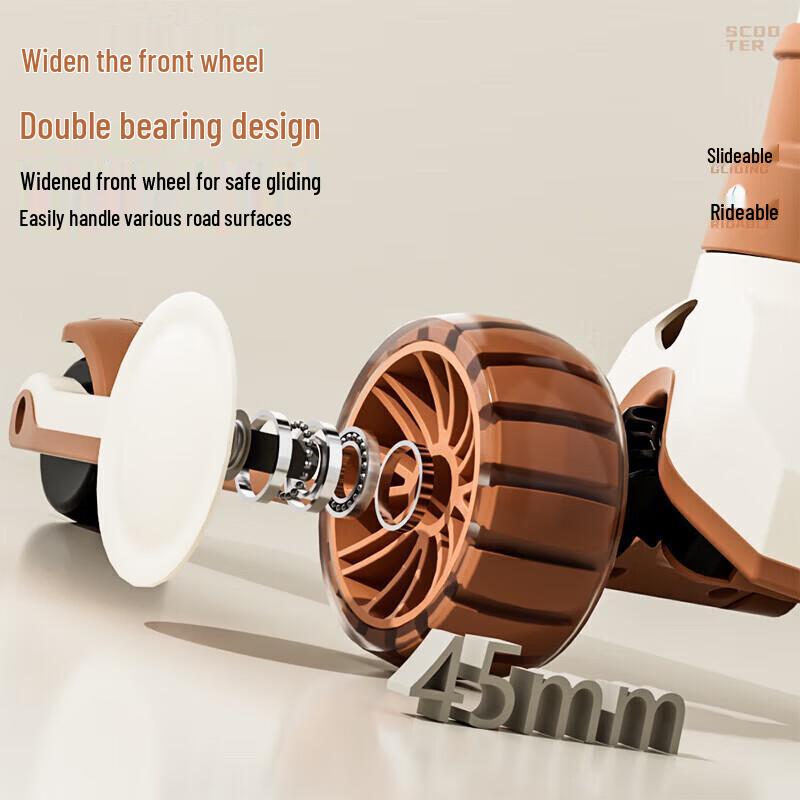 Airud Toddler Foldable Scooter with Anti-Rollover Design (CN Version)