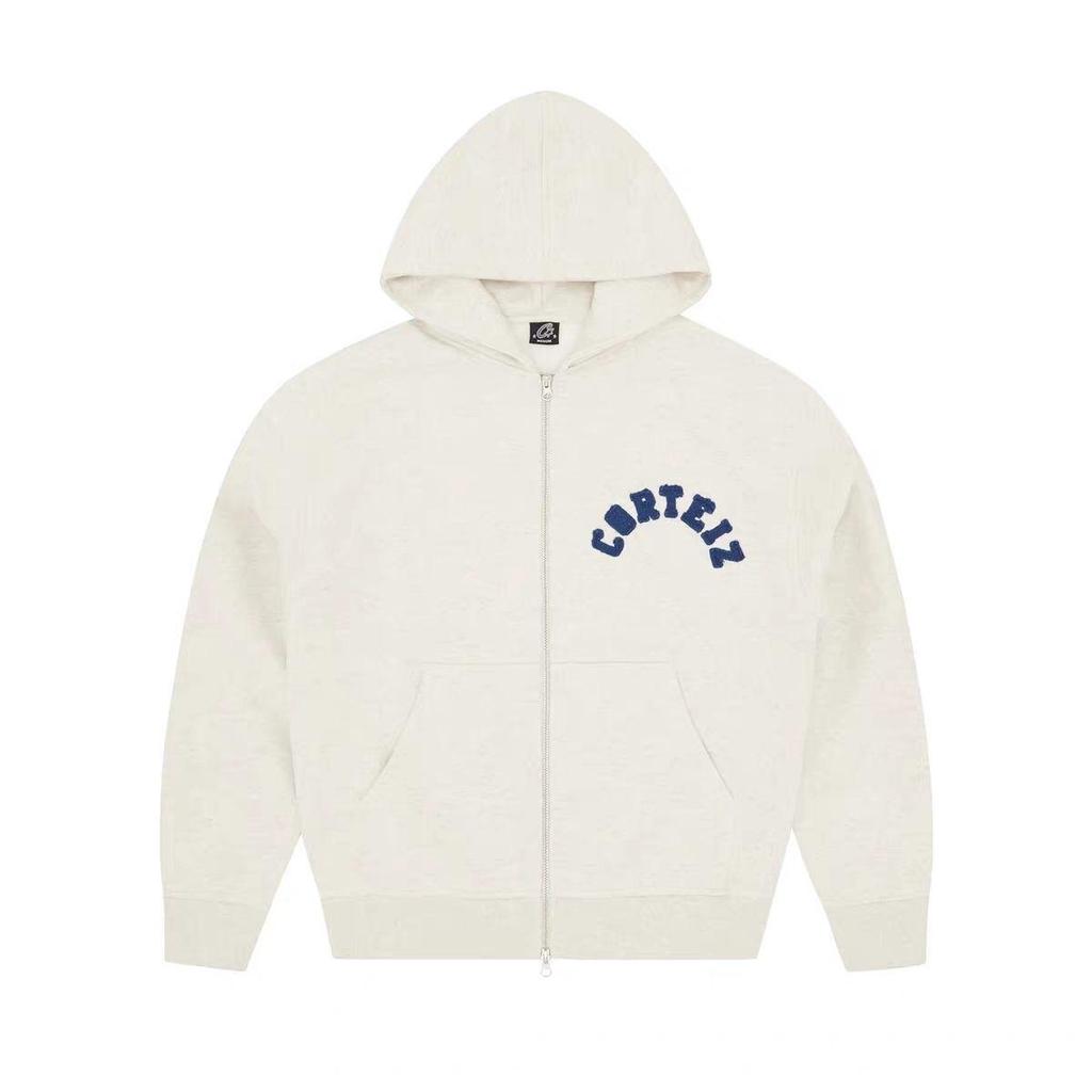 Conjunto de sudadera y chaqueta estilo hip hop con bordado de Corteiz