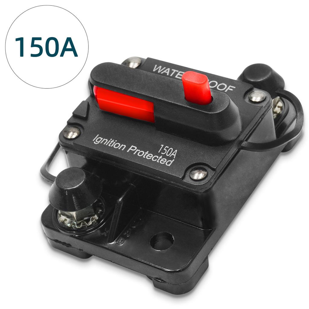 12v-48v Circuit Breaker 30a To 300a Power Protection Fuse Reset Waterproof Car Boat 300a 200a 150a 100a 50a 40a Fuses4