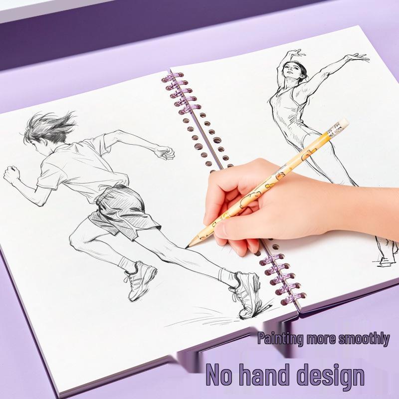 Morandi Detachable Student Sketchbook - Thick, Comfortable, Colorful Art Drawing Pad