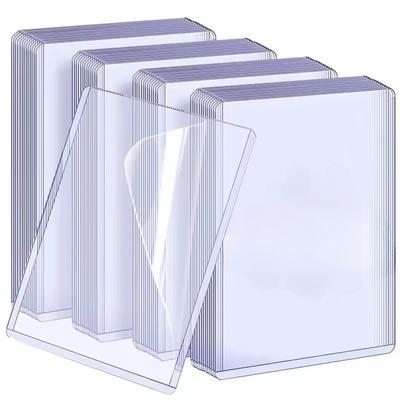 35Pt Clear Pvc Hard Card Sleeves - Scratch-Resistant Trading Card Protectors For Sports, Game & Id Cards Storage Display